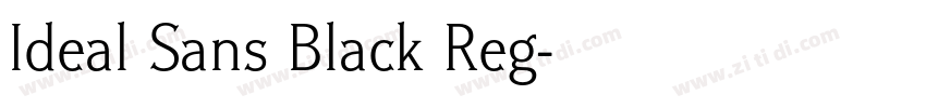 Ideal Sans Black Reg字体转换 Ideal Sans Black Reg字体转换